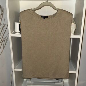 Banana Republic Sleeveless Knit Shell - Beige Taupe